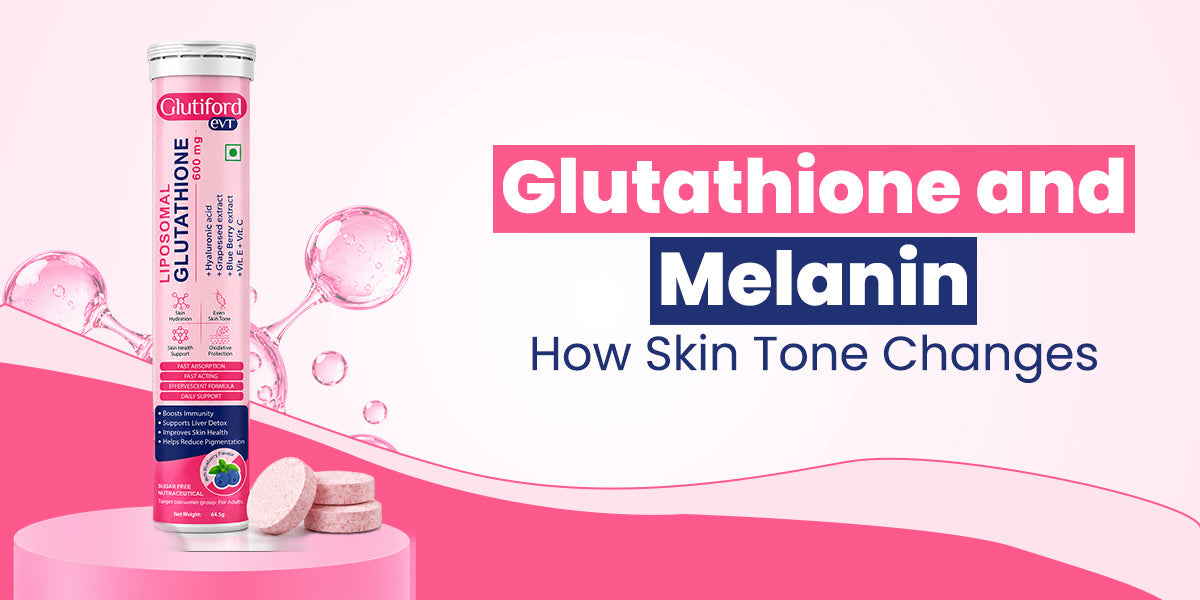 glutathione and melani how skin tone changes